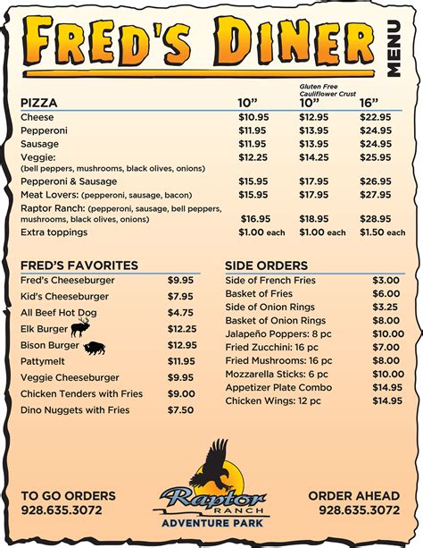 fred's menu